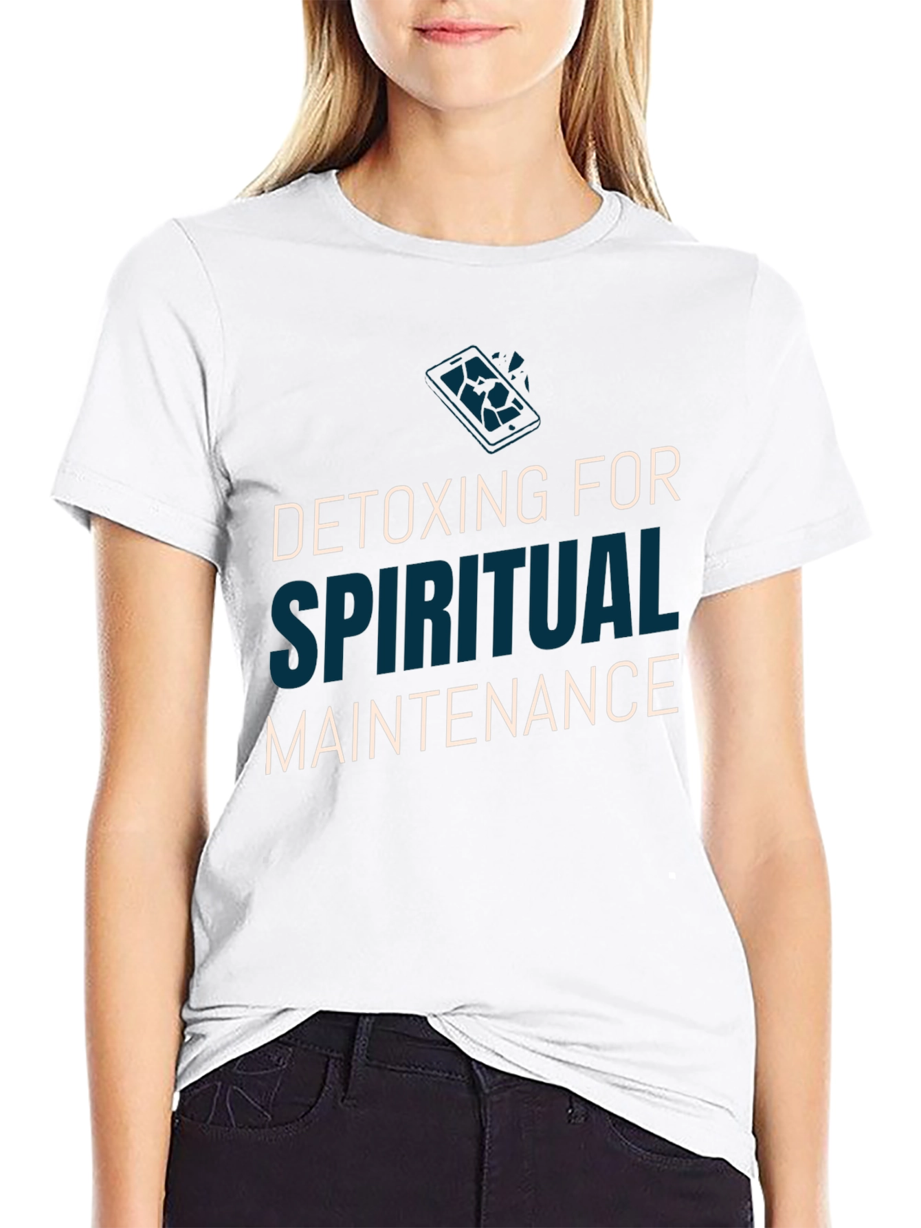 Camiseta Negra Detox Espiritual - Hombre
