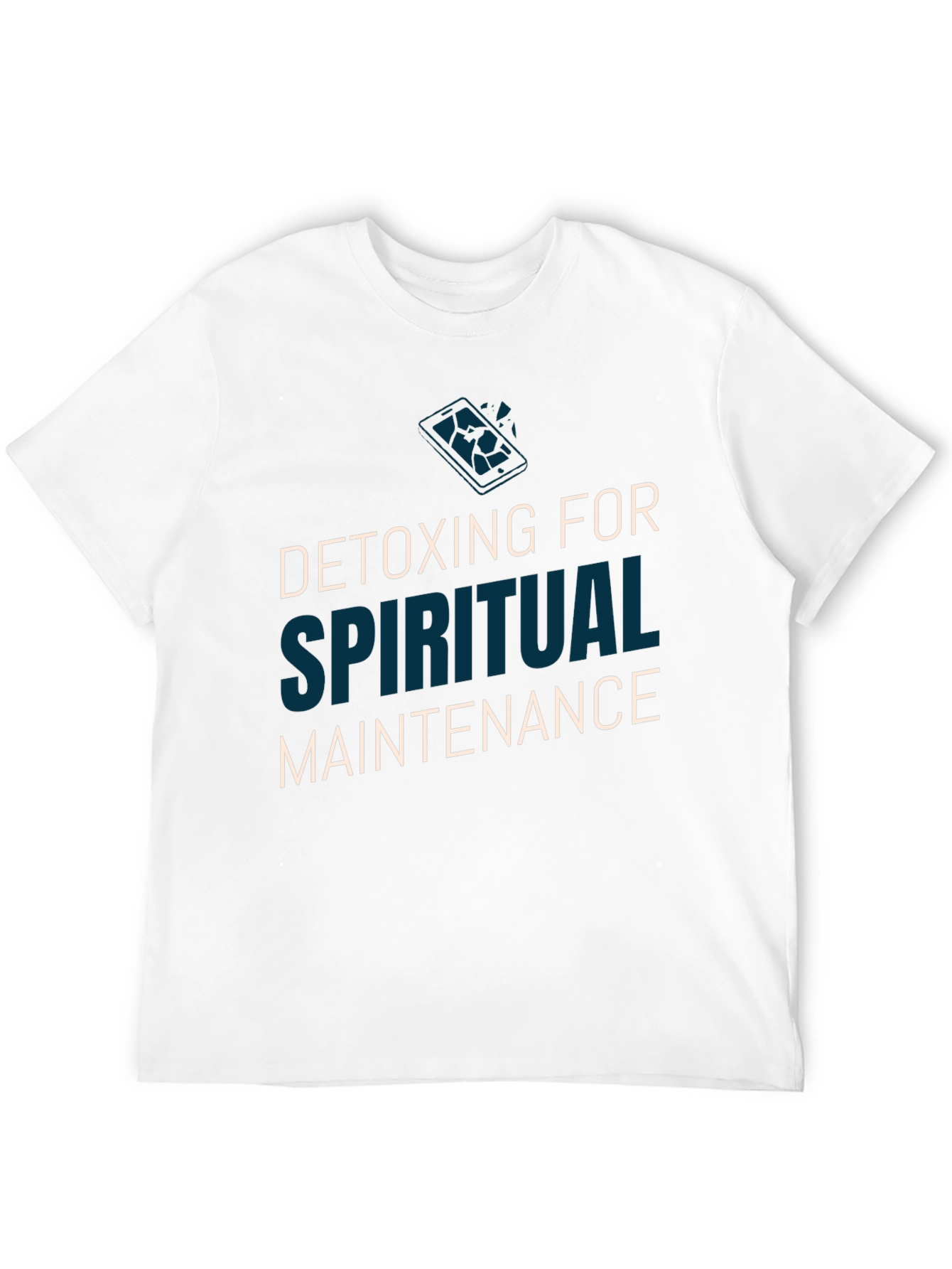 Camiseta Negra Detox Espiritual - Hombre