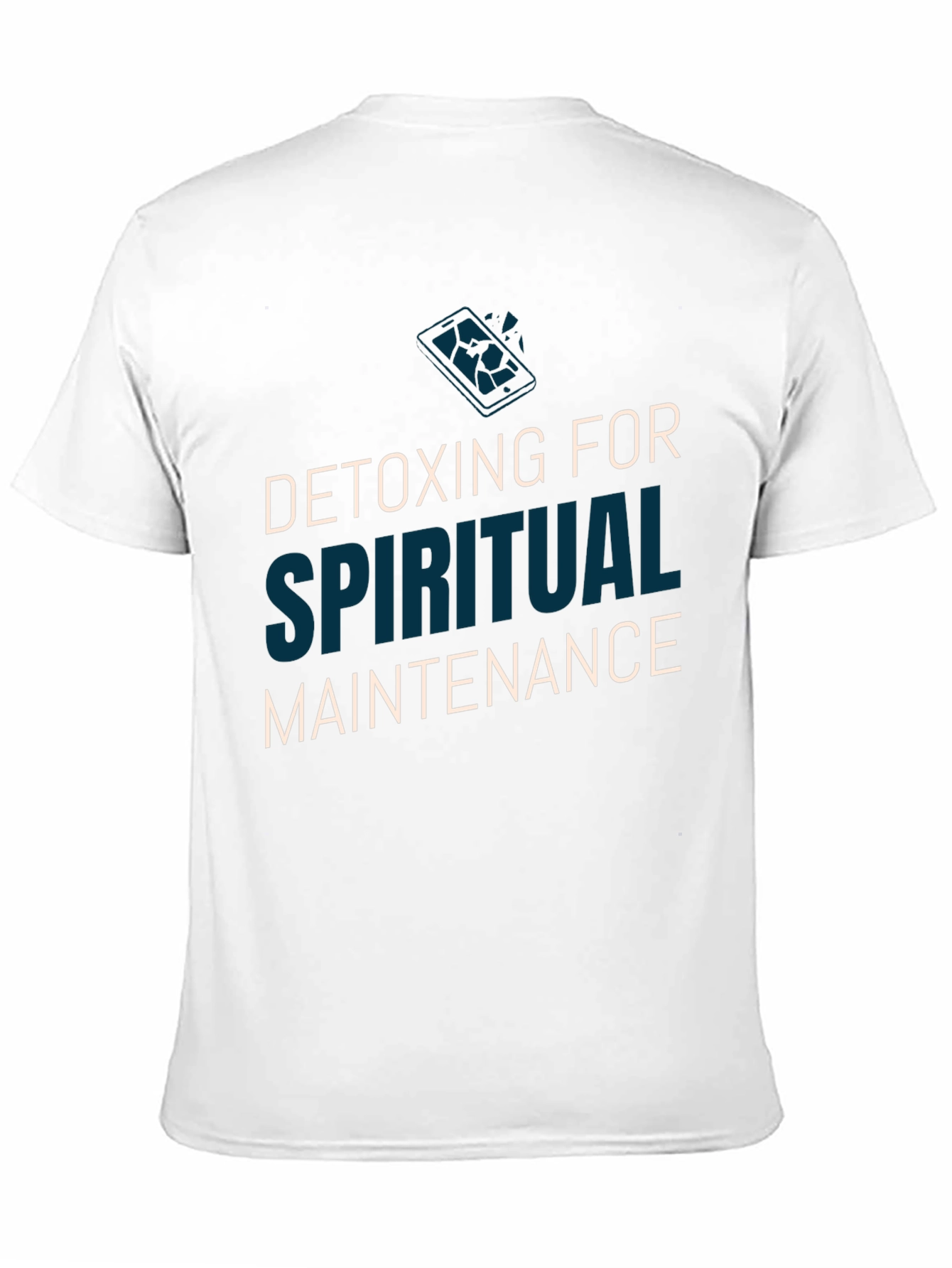 Camiseta Negra Detox Espiritual - Hombre