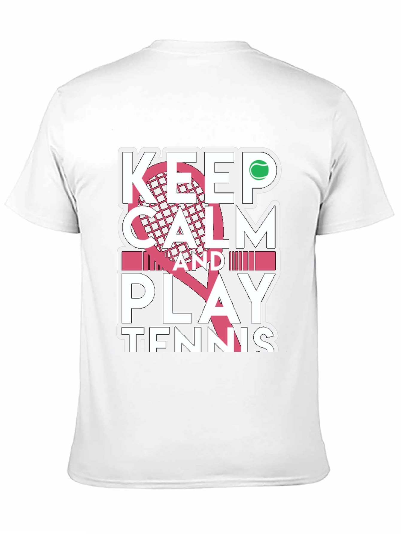Camiseta Negra Keep Calm and Play Tennis