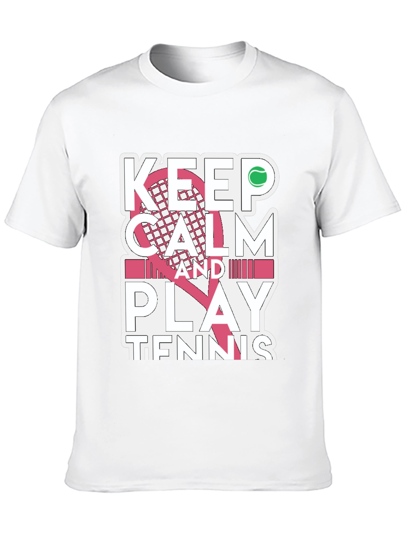 Camiseta Negra Keep Calm and Play Tennis