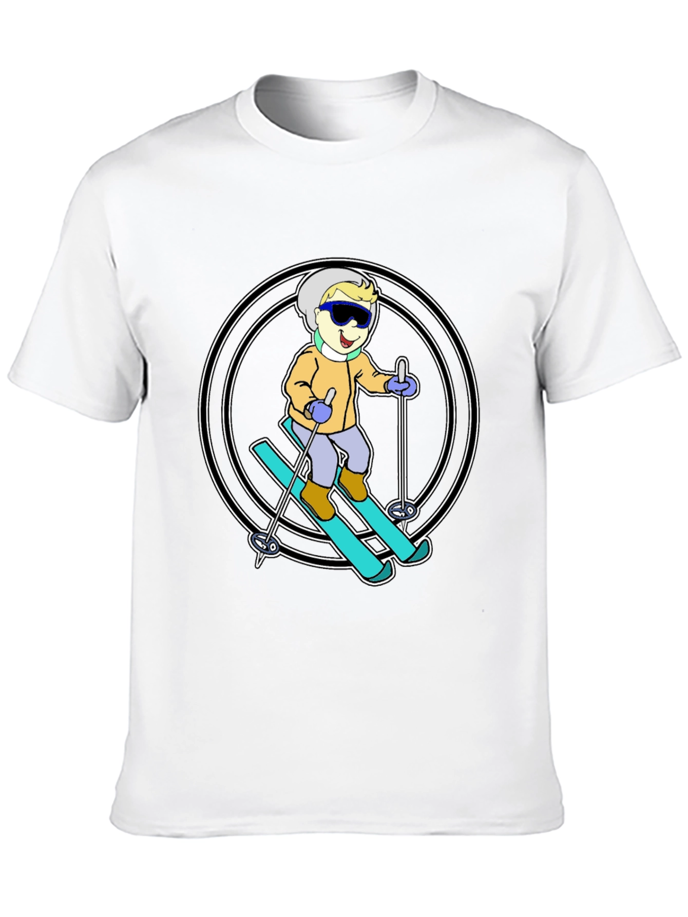 Camiseta Negra Esquí Niño