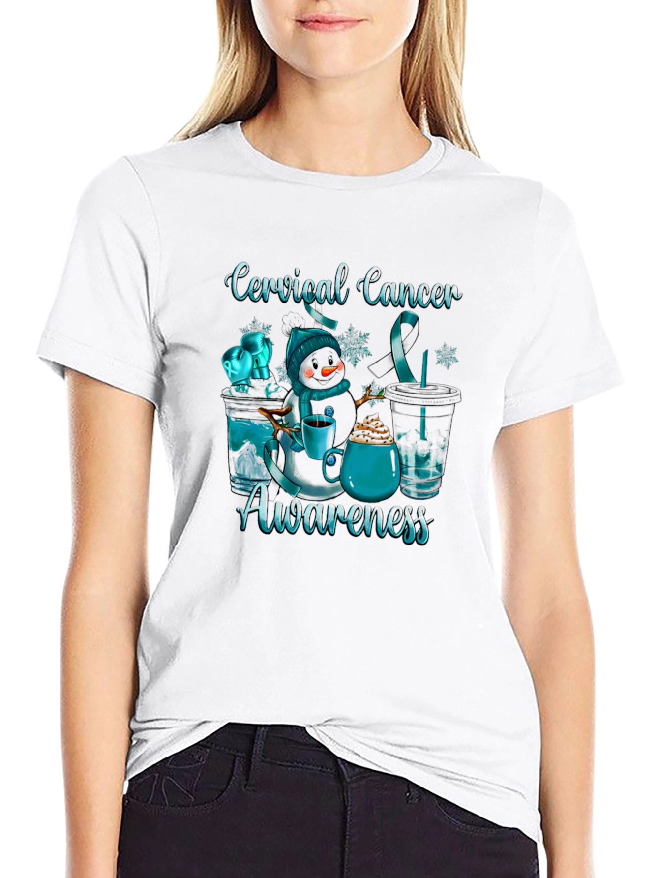 Camiseta Concienciación Cáncer Cervical Invierno