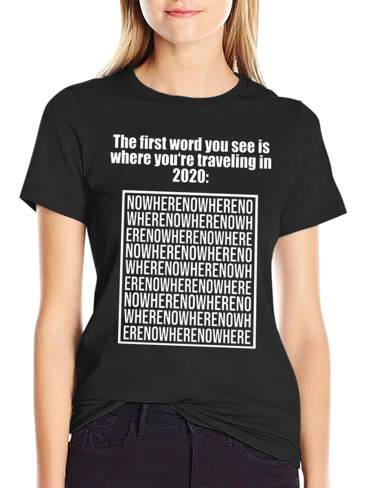 Camiseta Humorística de Viaje: ¿A dónde en 2020?