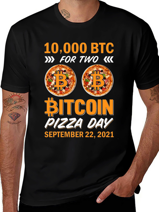 Camiseta Bitcoin Pizza Day - 10000 BTC por Dos Pizzas