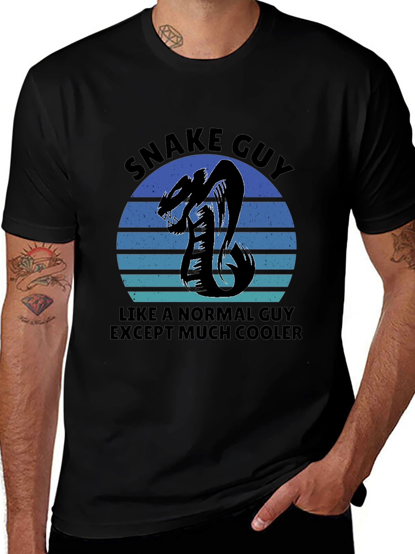 Camiseta Hombre Snake Guy Cool