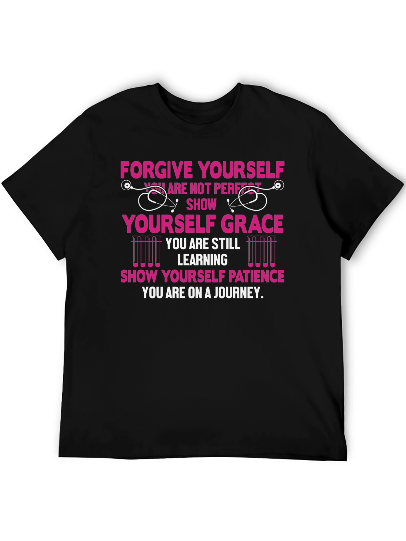 Camiseta Negra con Mensaje Motivacional para Profesionales