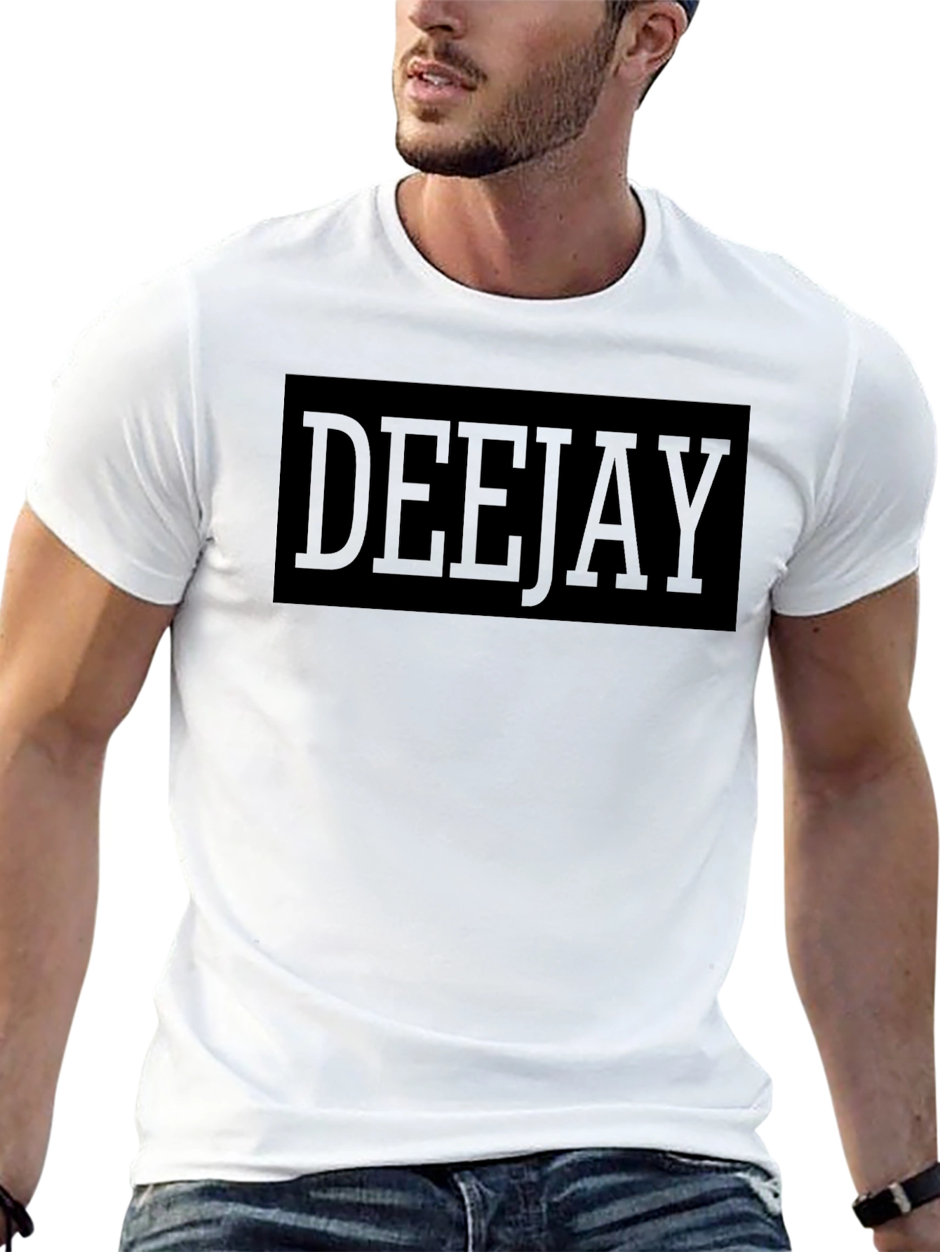 Camiseta Negra DEEJAY - Estilo Urbano