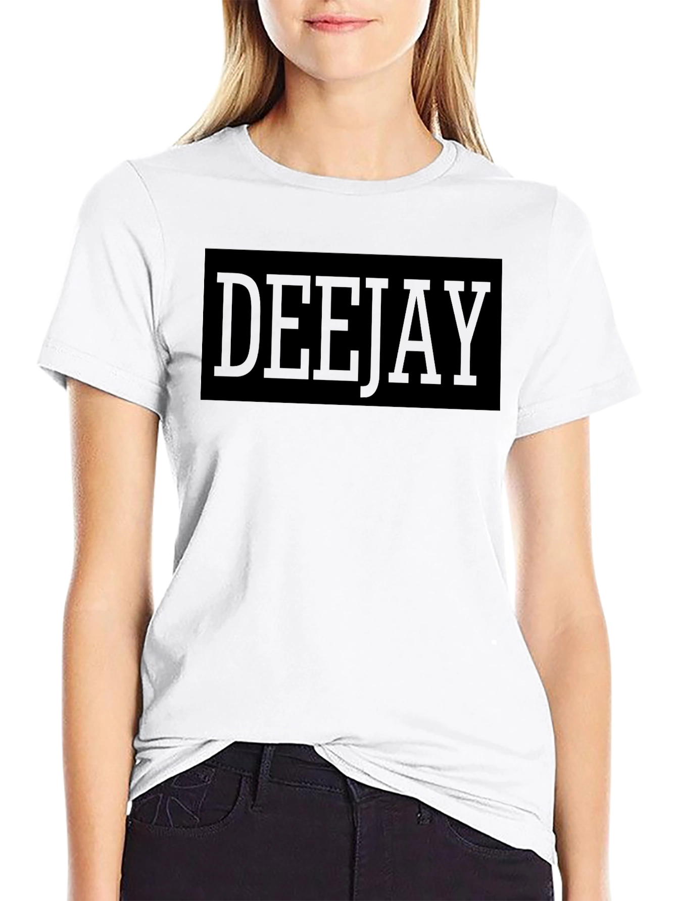 Camiseta Negra DEEJAY - Estilo Urbano