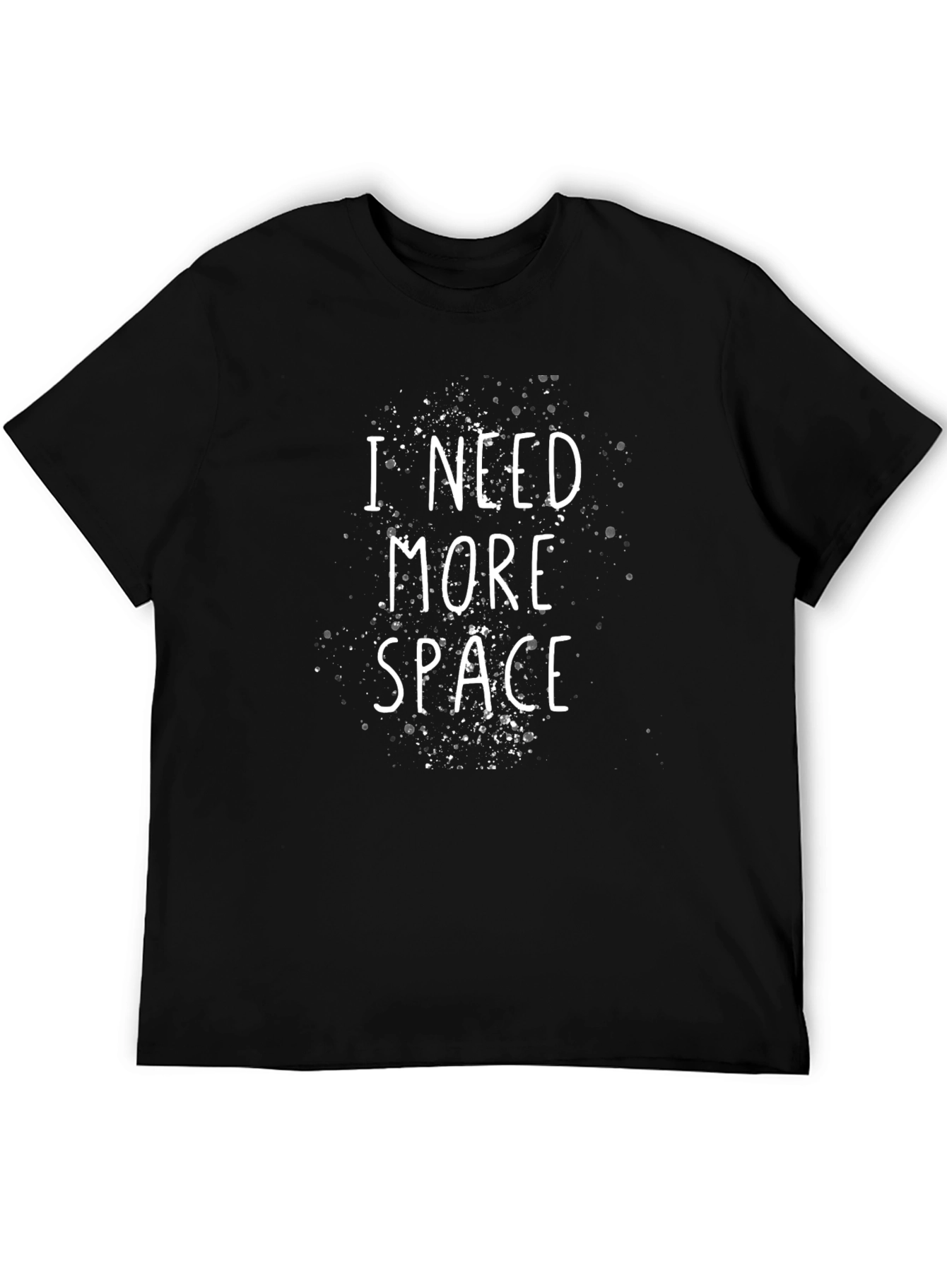 Camiseta Negra: Necesito Más Espacio