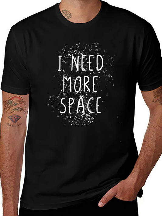 Camiseta Negra: Necesito Más Espacio