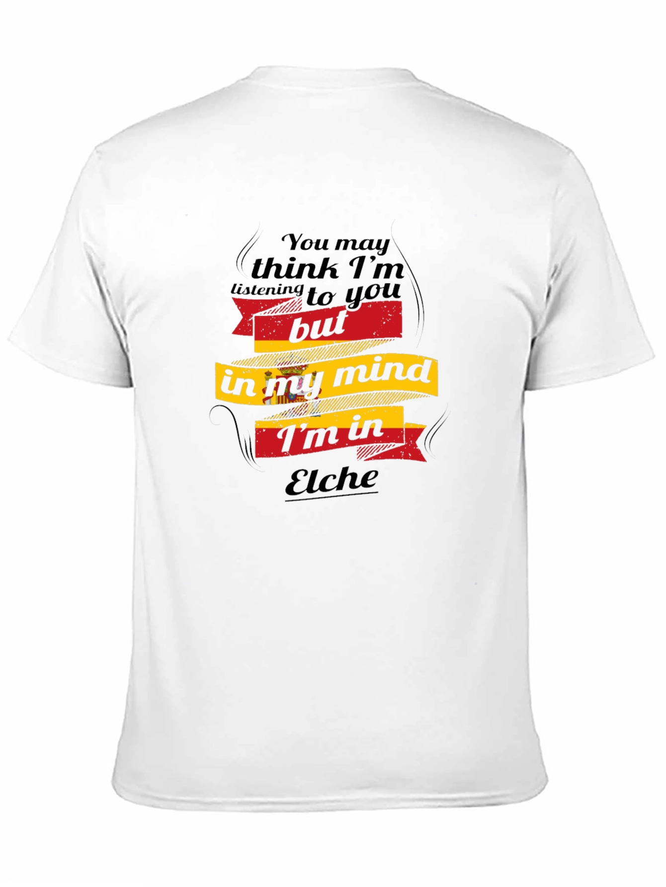 Camiseta Negra: Pensando en Elche