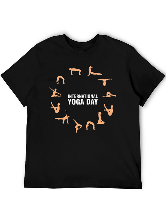 Camiseta Día Internacional del Yoga - Diseño Circular