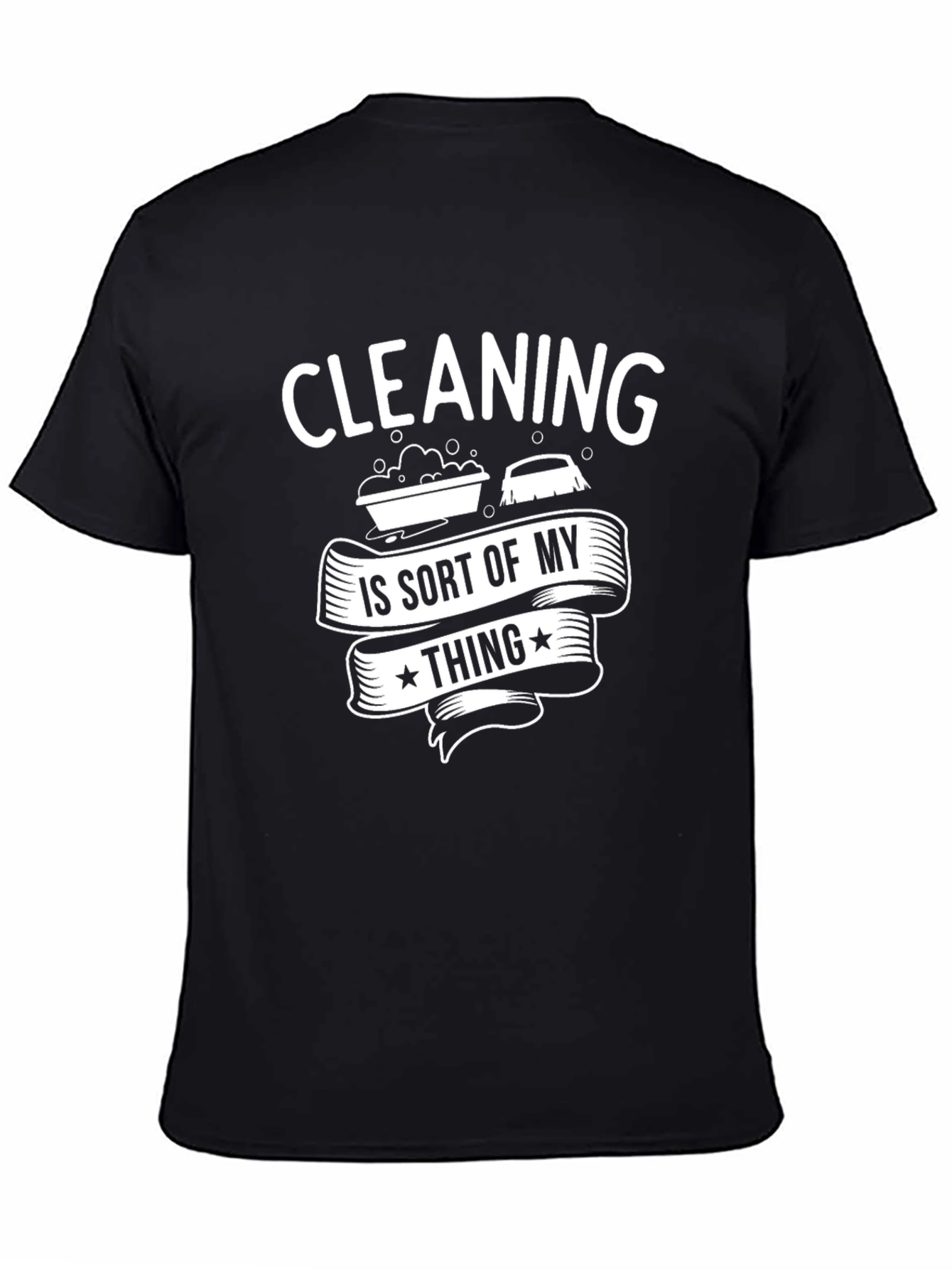 Camiseta Negra: Limpieza es lo Mío