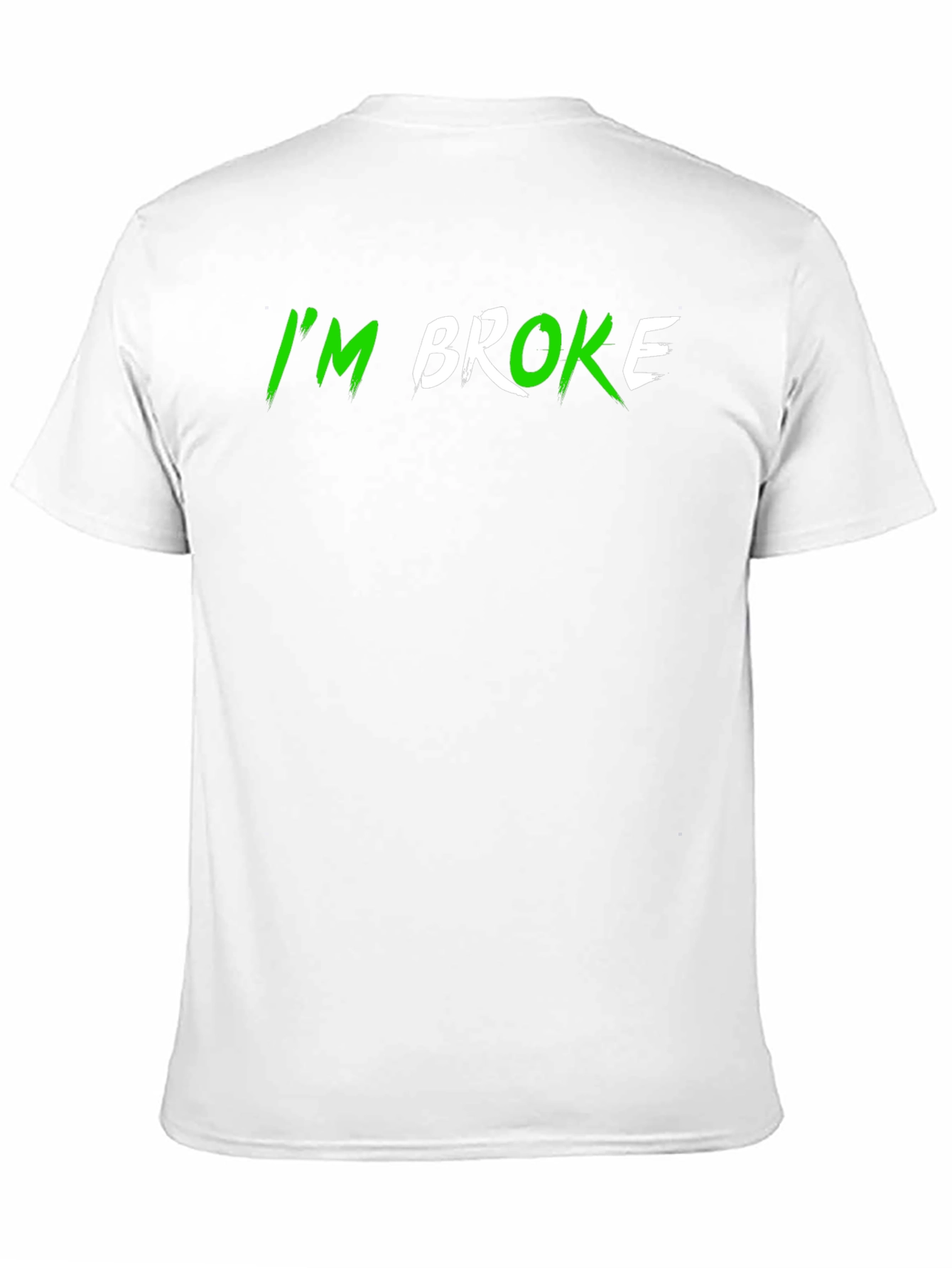 Camiseta Negra IM BROKE Casual y Divertida