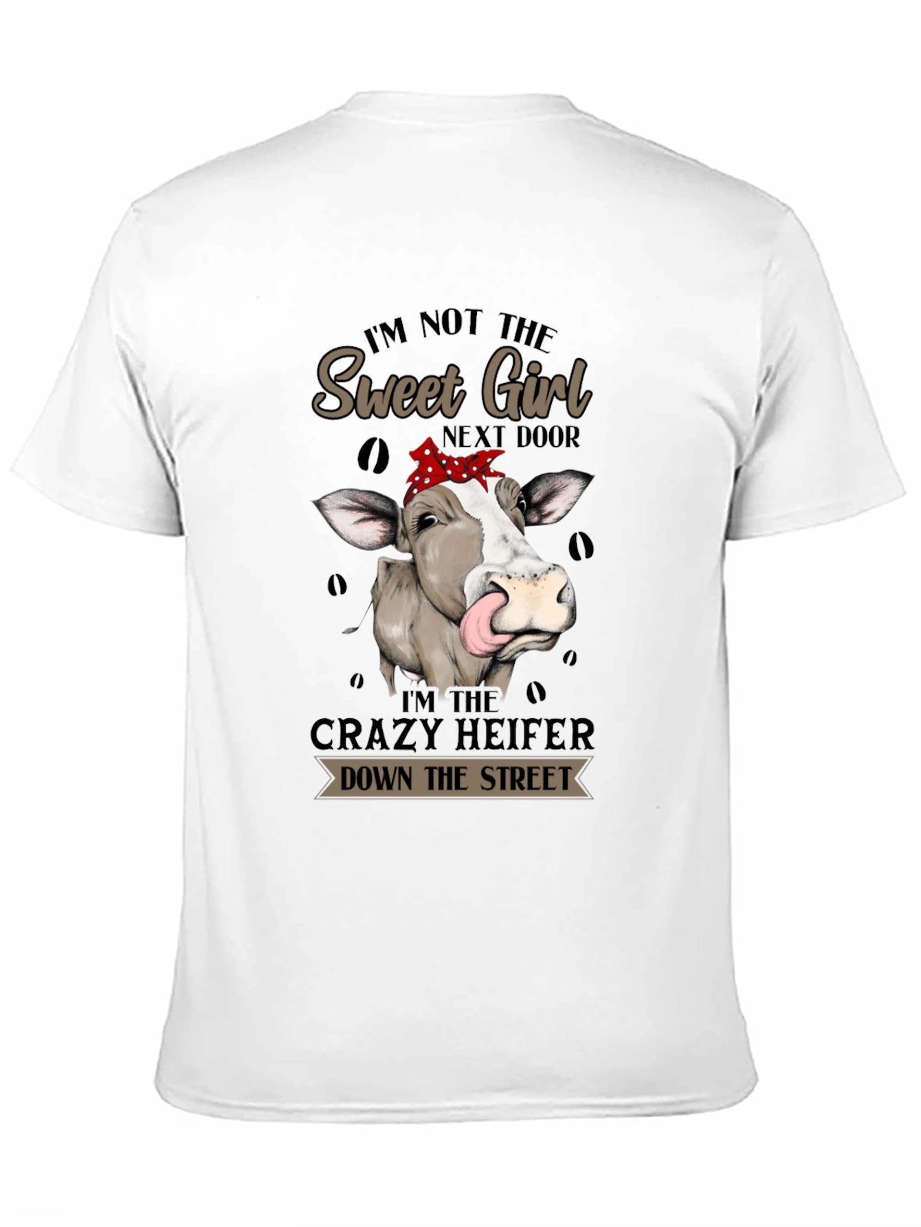 Camiseta Negra Crazy Heifer