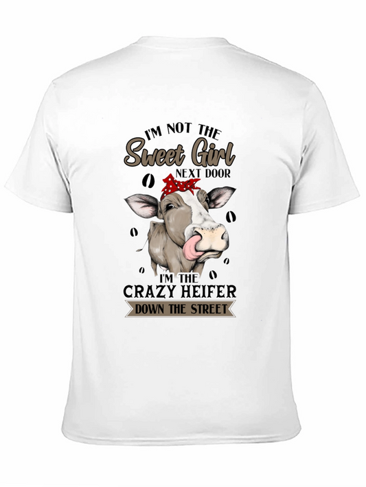 Camiseta Negra Crazy Heifer