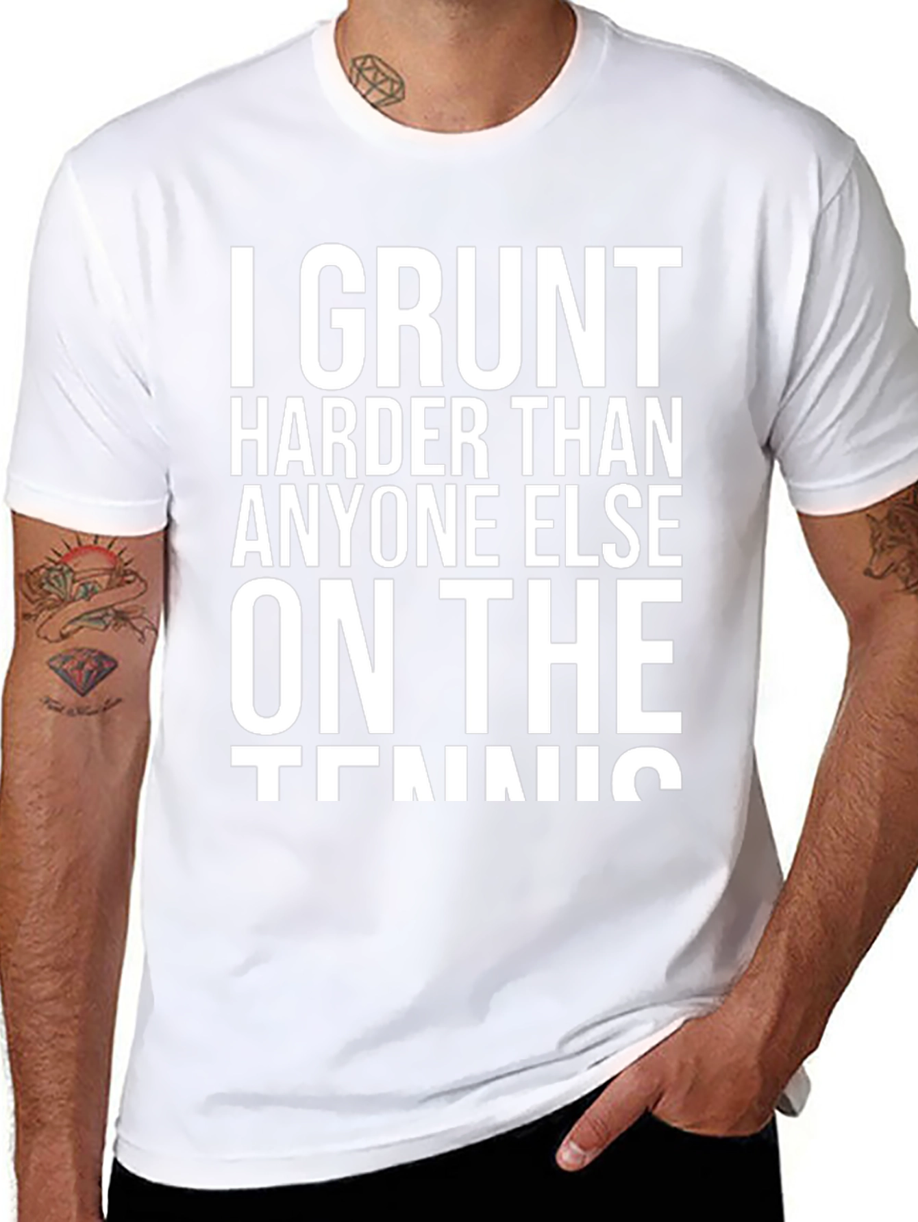 Camiseta Negra: I Grunt Harder Than Anyone Else