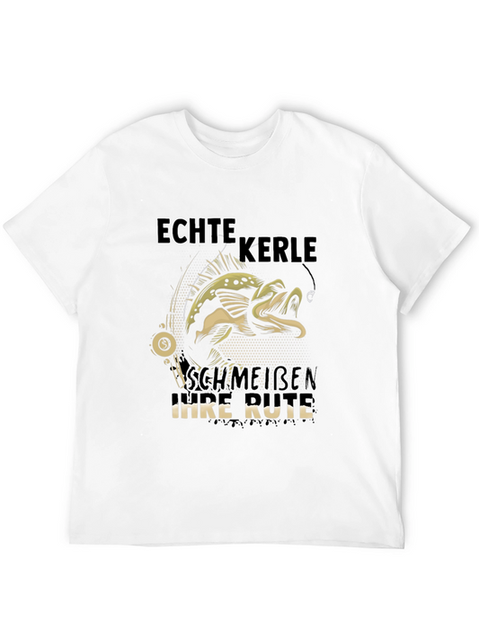 Camiseta Negra con Diseño de Pesca