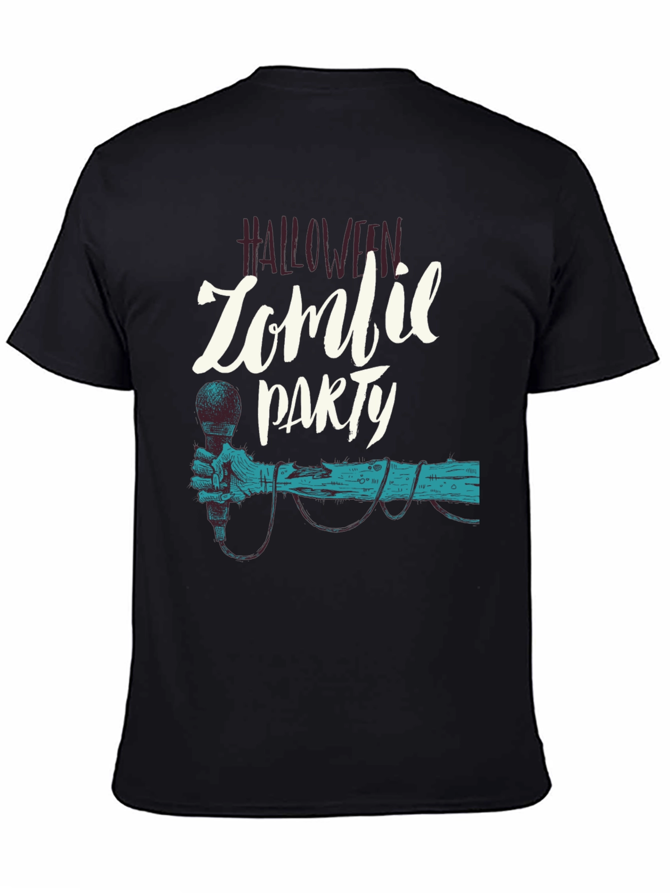 Camiseta Negra Halloween Zombie Party