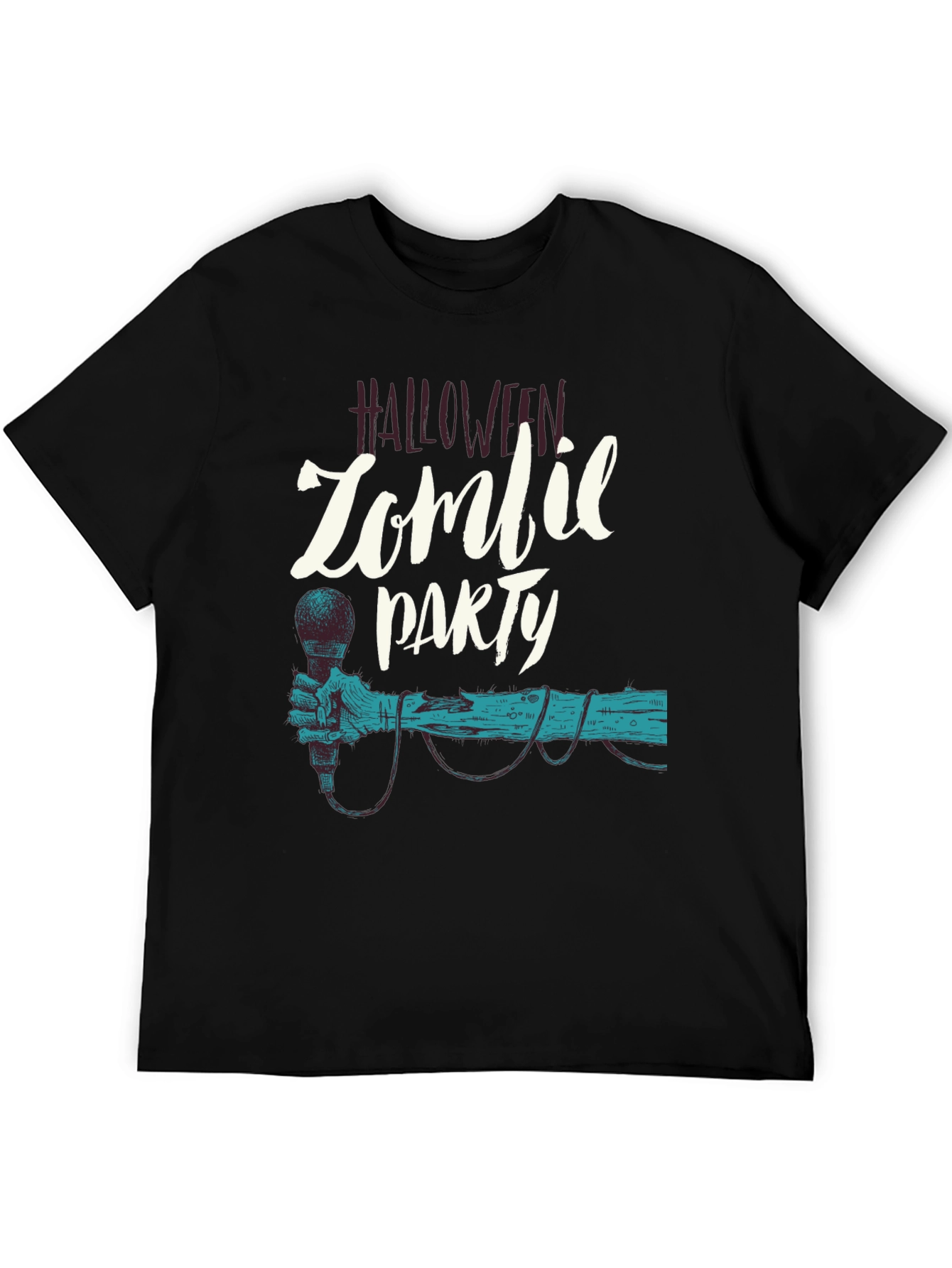 Camiseta Negra Halloween Zombie Party