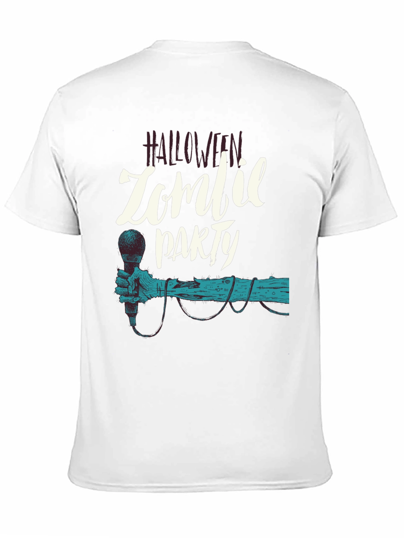 Camiseta Negra Halloween Zombie Party