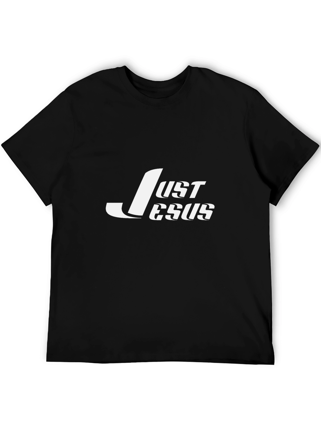 Camiseta Negra Just Jesus para Hombre