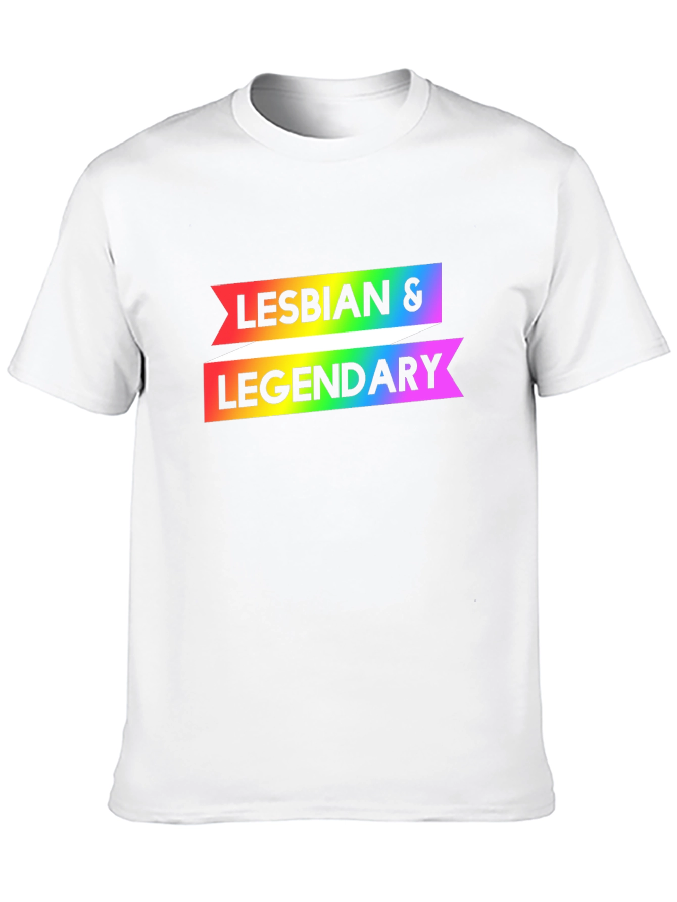 Camiseta Negra Lesbian & Legendary Orgullo Gay
