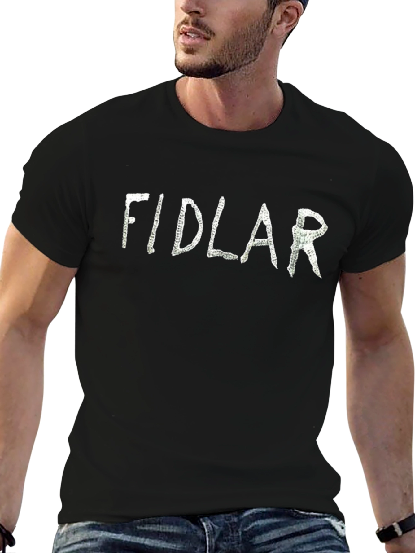 Camiseta Negra FIDLAR para Hombre - Estilo Casual
