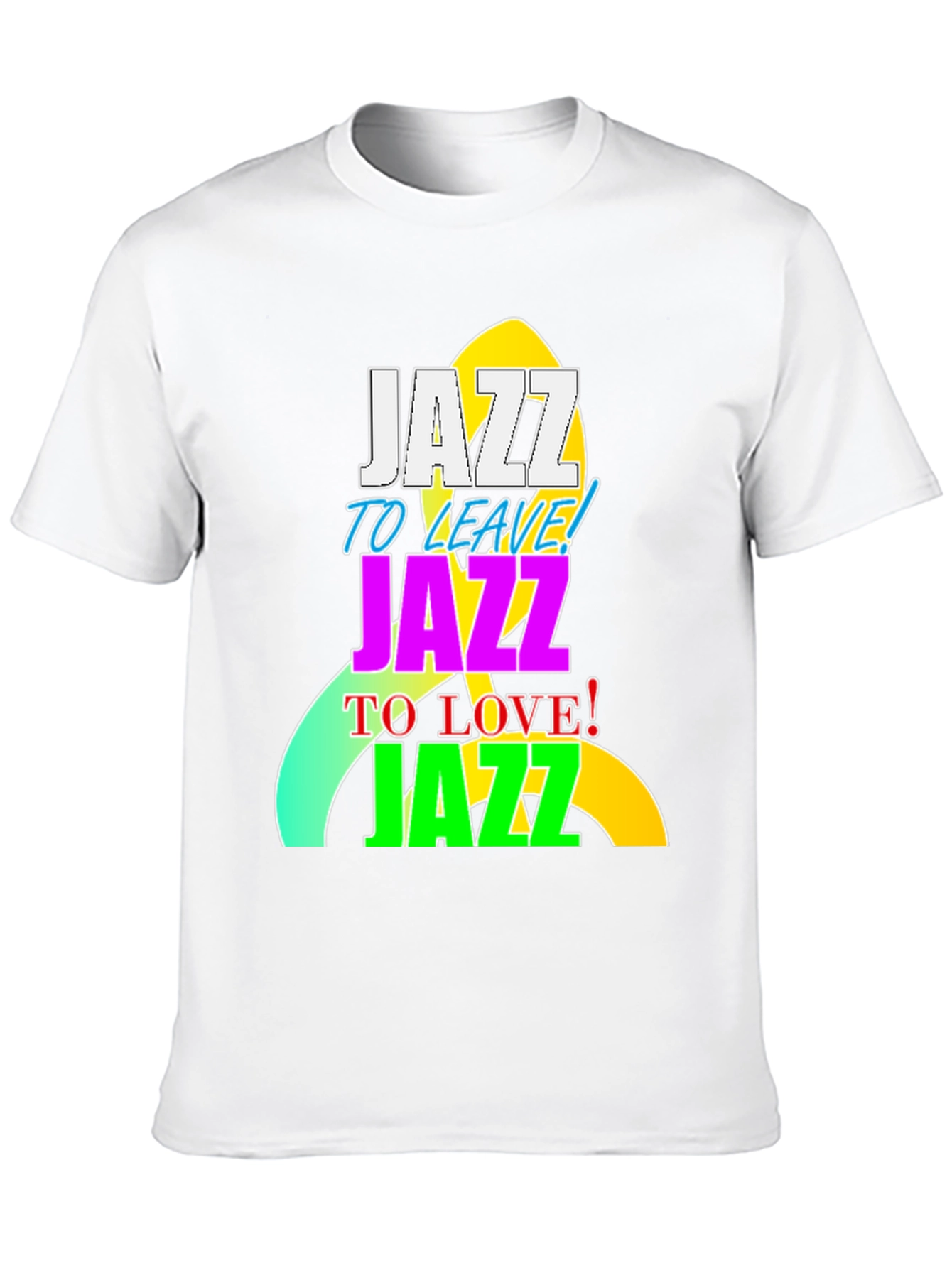 Camiseta Negra con Diseño Jazz Vibrante