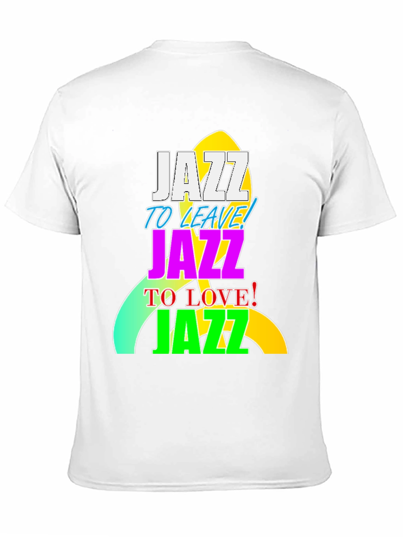 Camiseta Negra con Diseño Jazz Vibrante