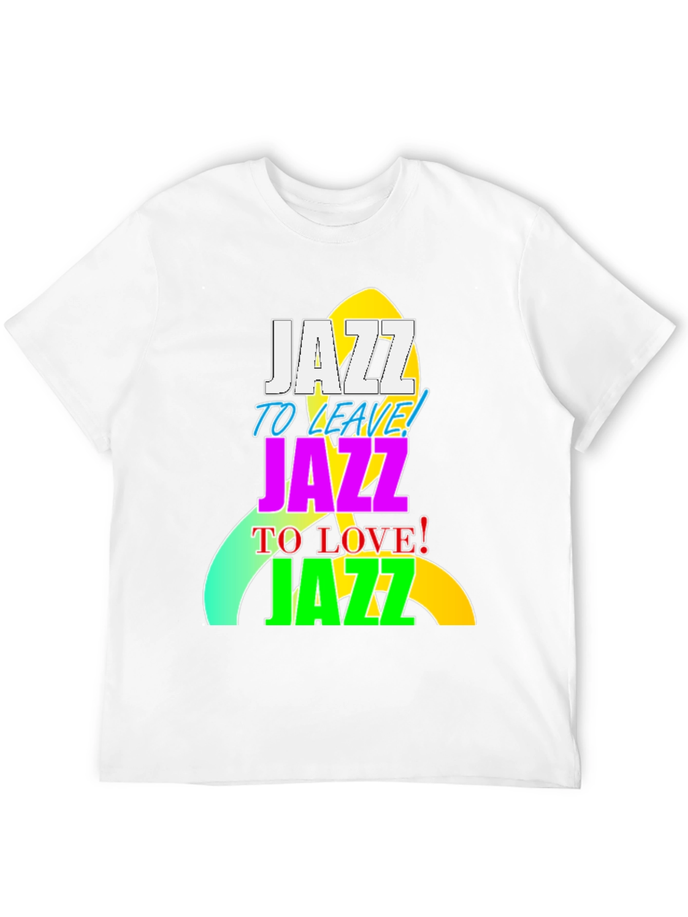 Camiseta Negra con Diseño Jazz Vibrante