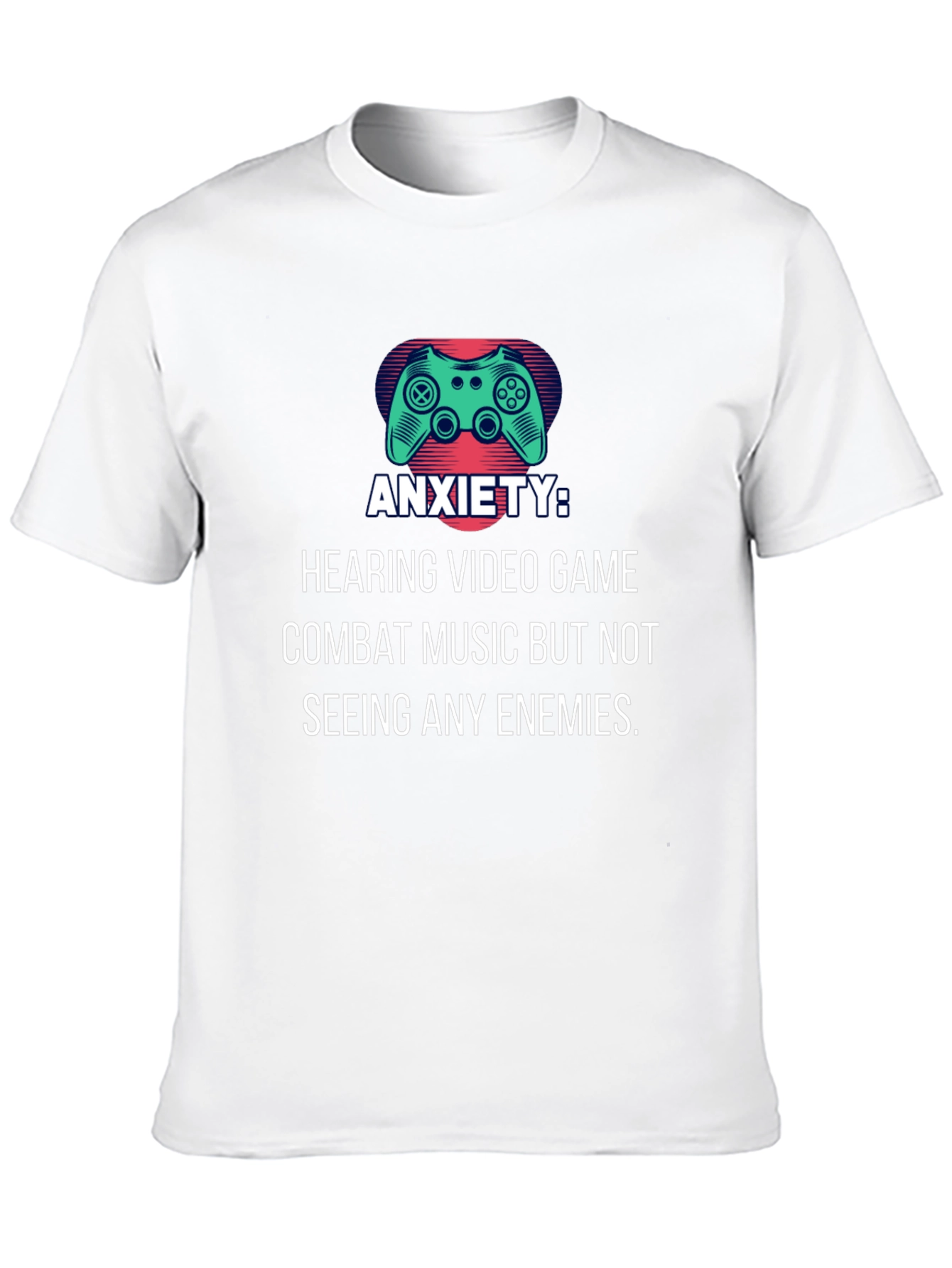 Camiseta Negra Gamer Ansiedad