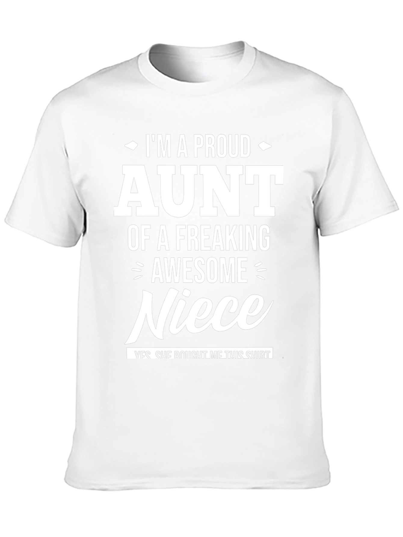 Camiseta Negra Proud Aunt Niece