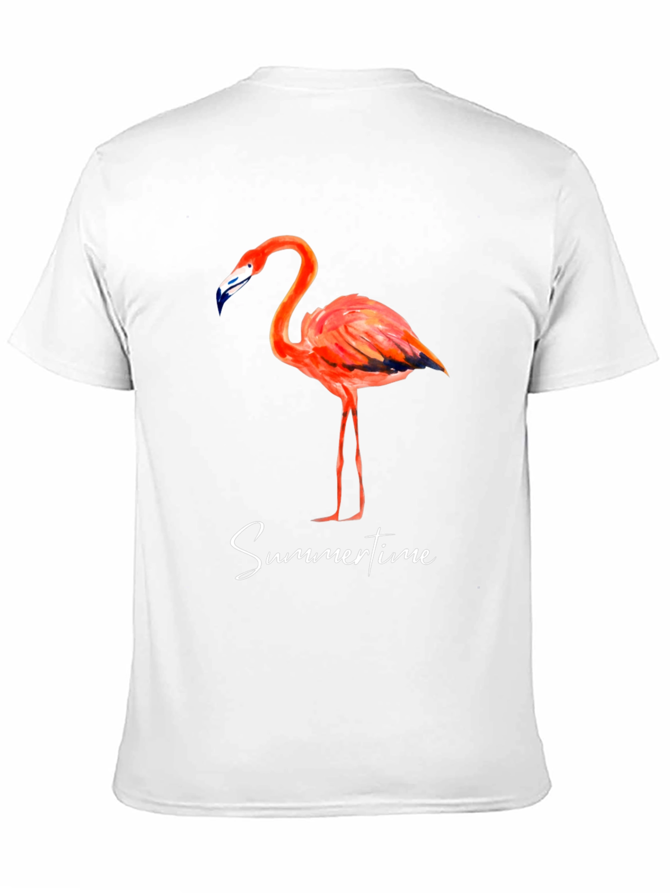 Camiseta Negra con Flamenco - Estilo Veraniego