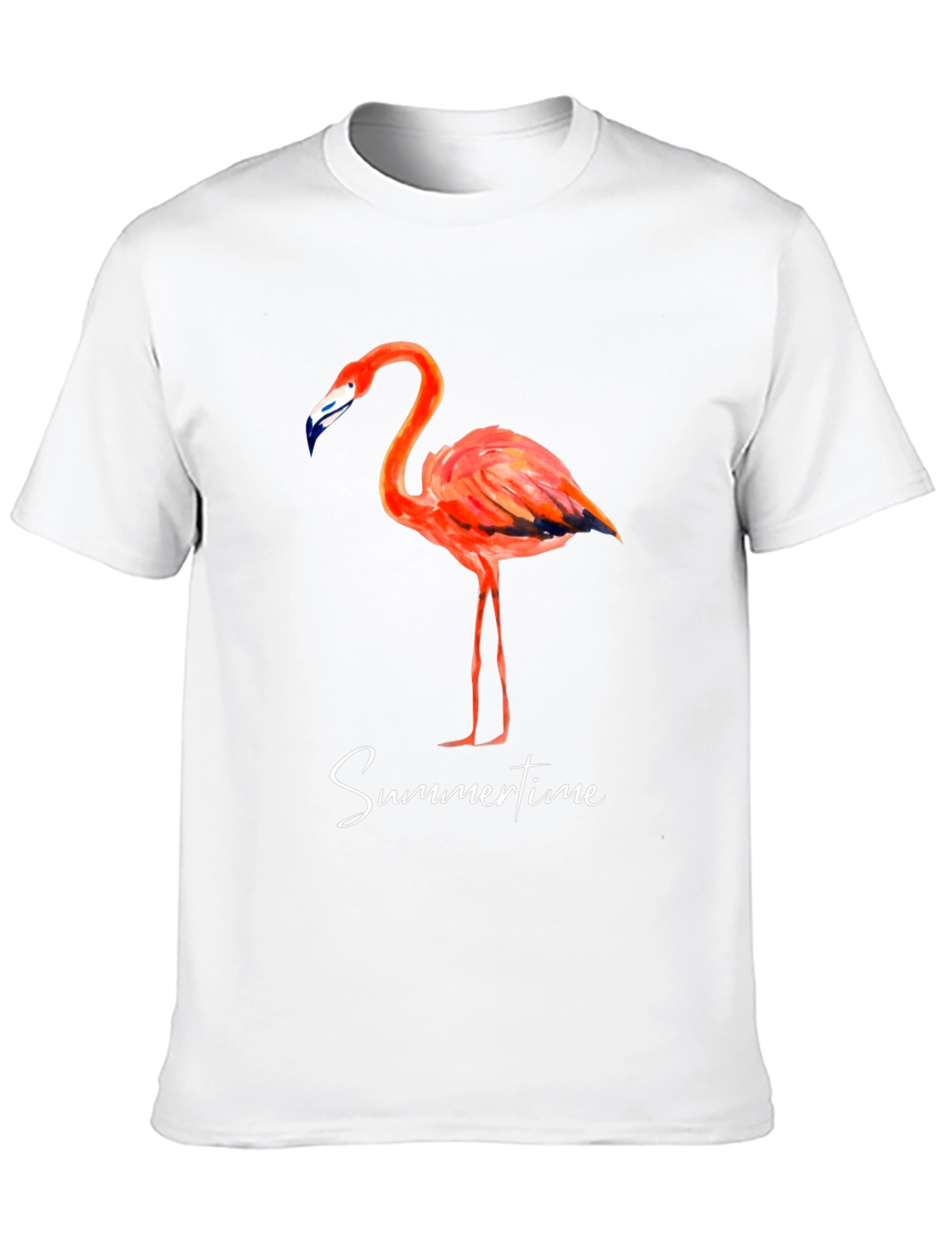 Camiseta Negra con Flamenco - Estilo Veraniego