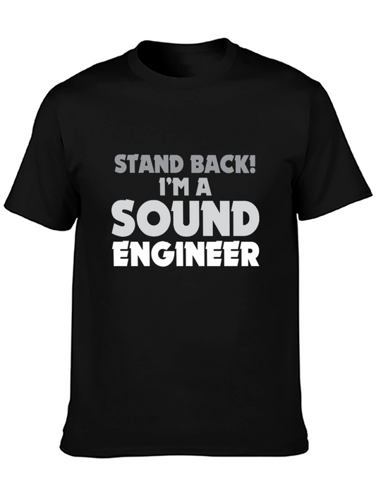 Camiseta Negra: ¡Soy Ingeniero de Sonido!