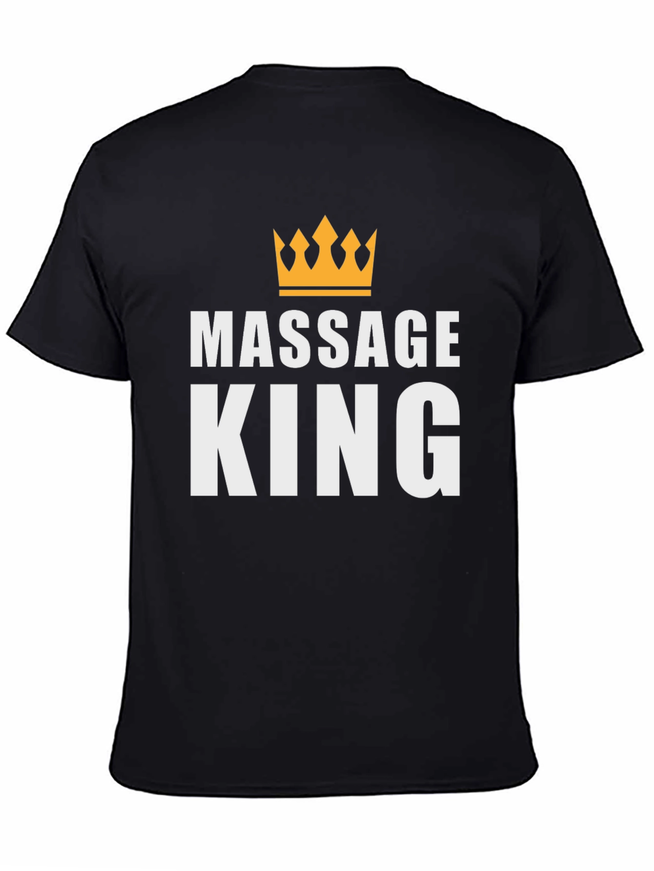 Camiseta Massage King Negra para Hombre