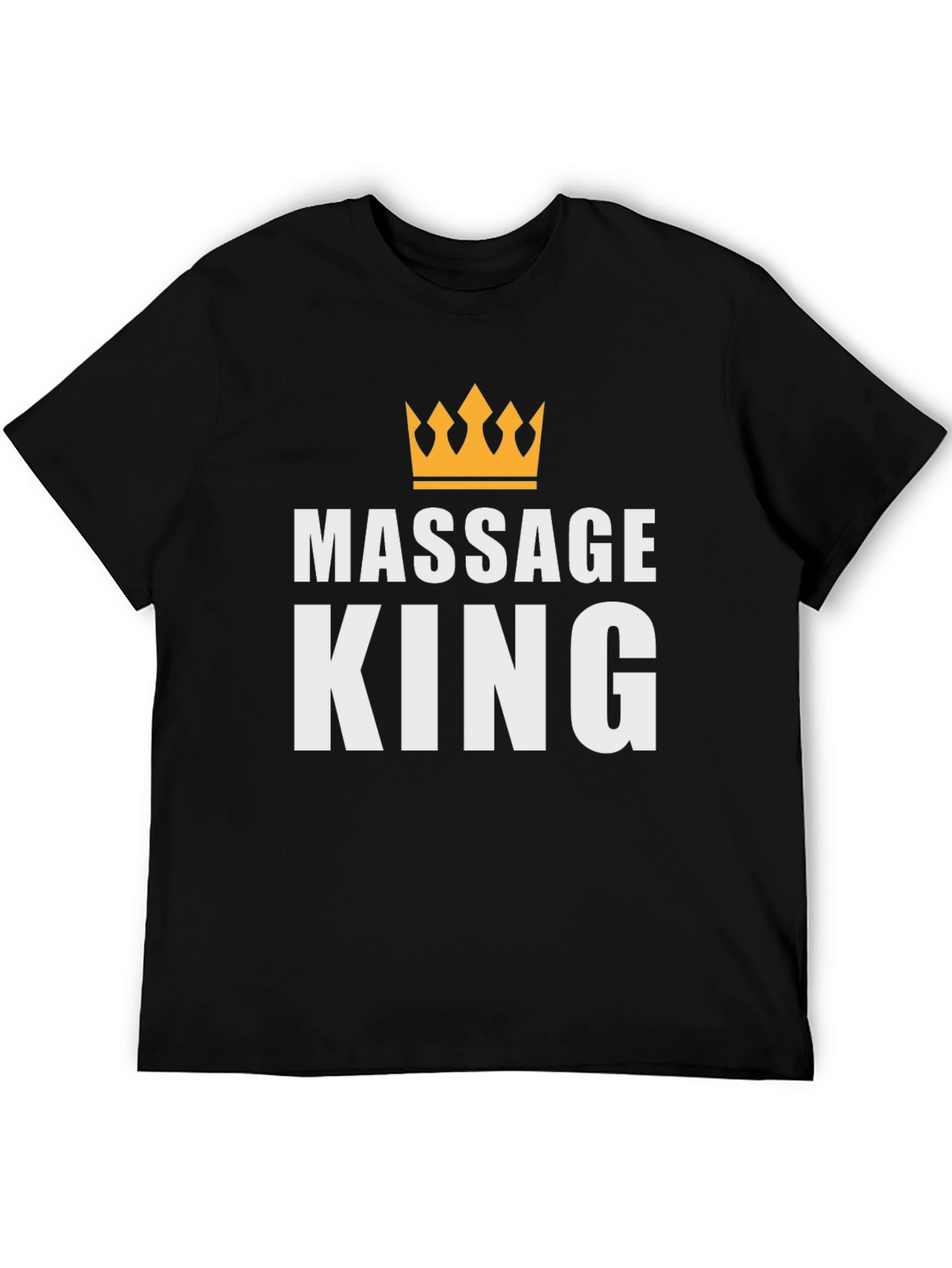 Camiseta Massage King Negra para Hombre