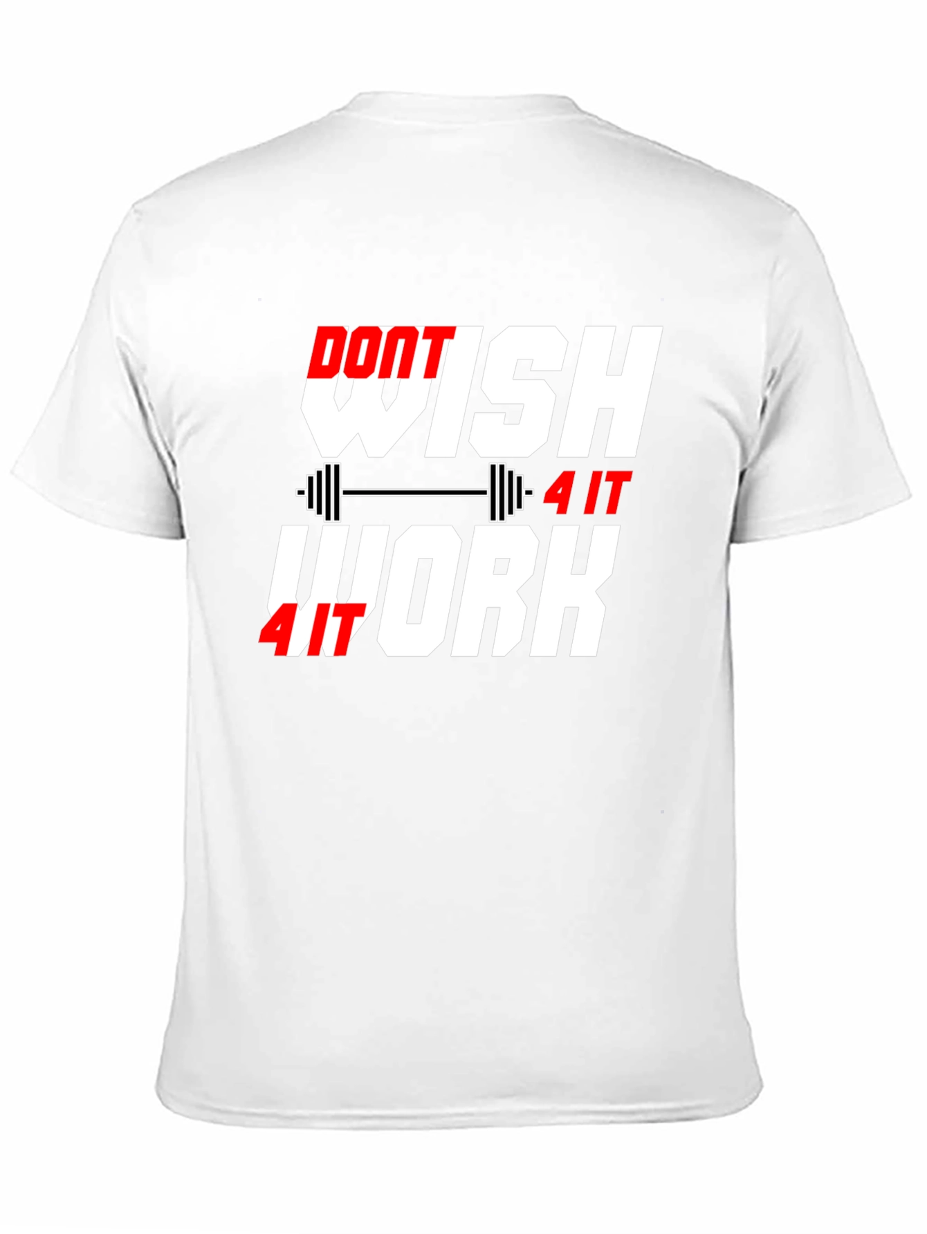 Camiseta Negra Motivacional: Trabaja por ello