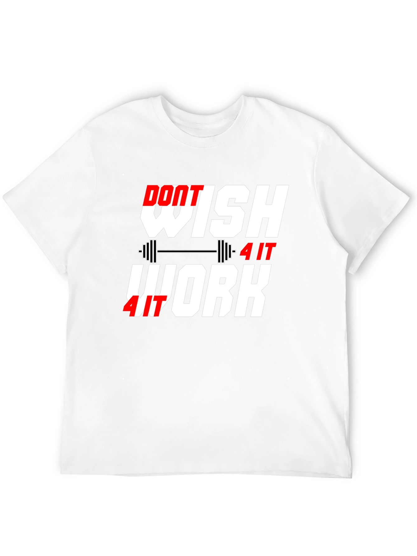 Camiseta Negra Motivacional: Trabaja por ello