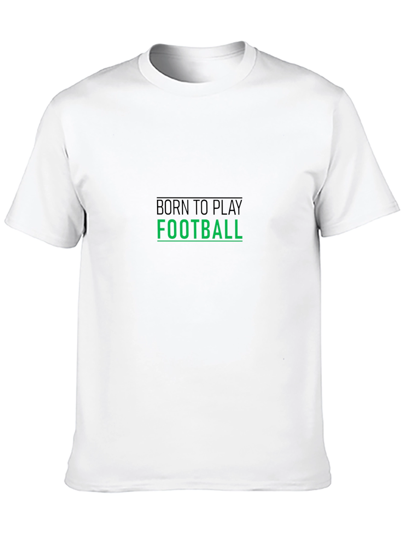 Camiseta Negra Hombre Born to Play Football