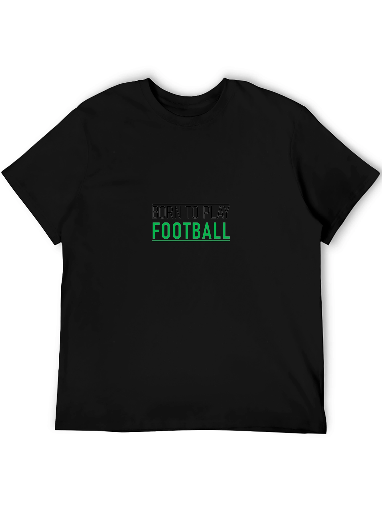 Camiseta Negra Hombre Born to Play Football