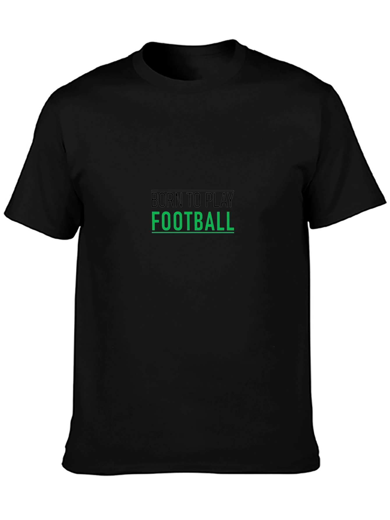 Camiseta Negra Hombre Born to Play Football