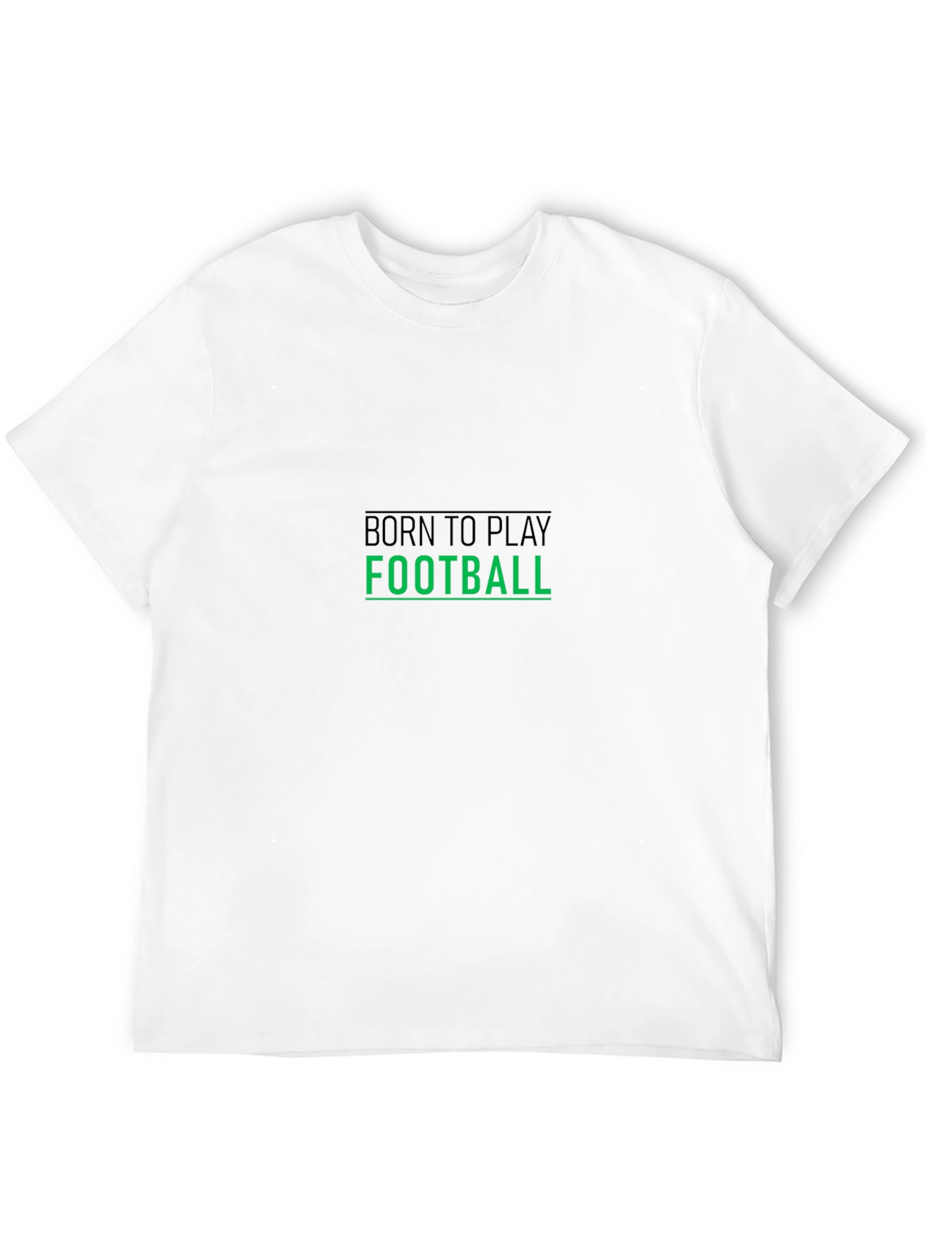 Camiseta Negra Hombre Born to Play Football
