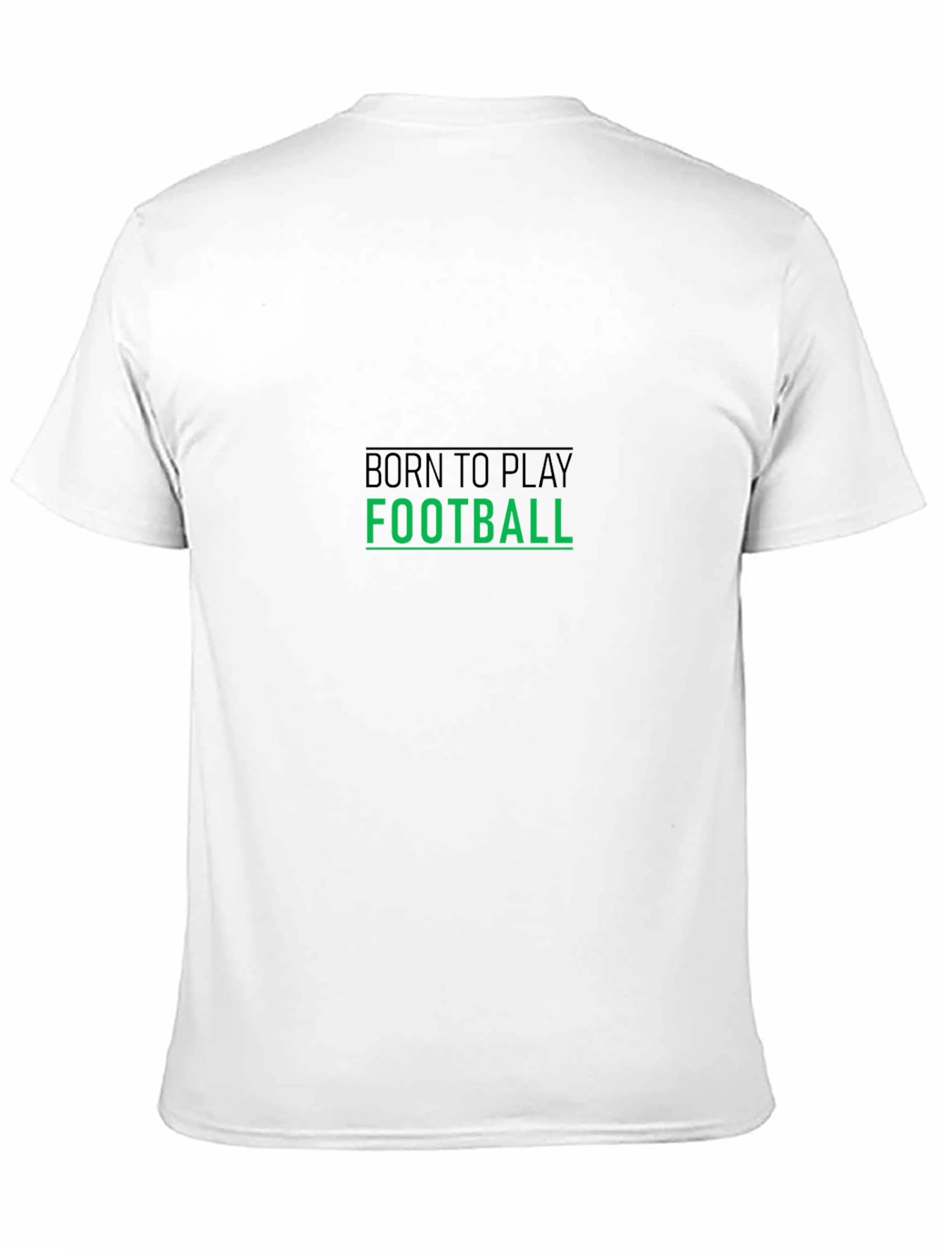 Camiseta Negra Hombre Born to Play Football