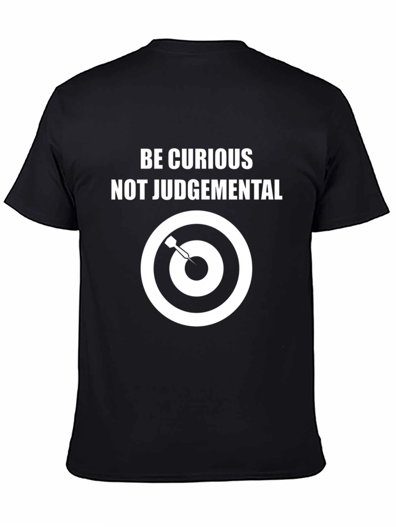 Camiseta Negra: Sé Curioso No Juicioso