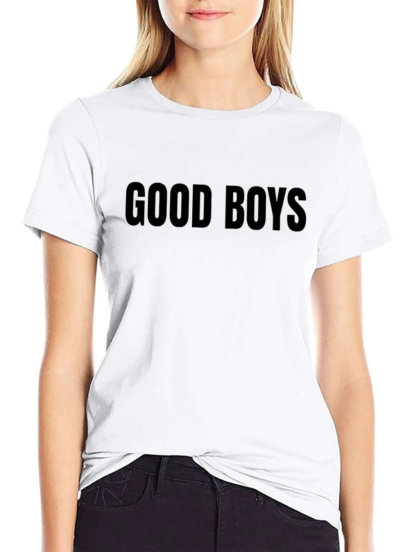 Camiseta Negra Good Boys para Hombre