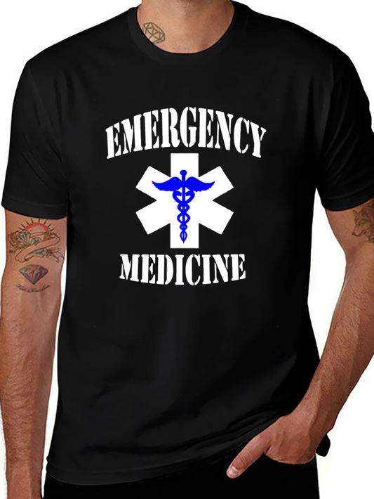 Camiseta Negra de Emergencia Médica