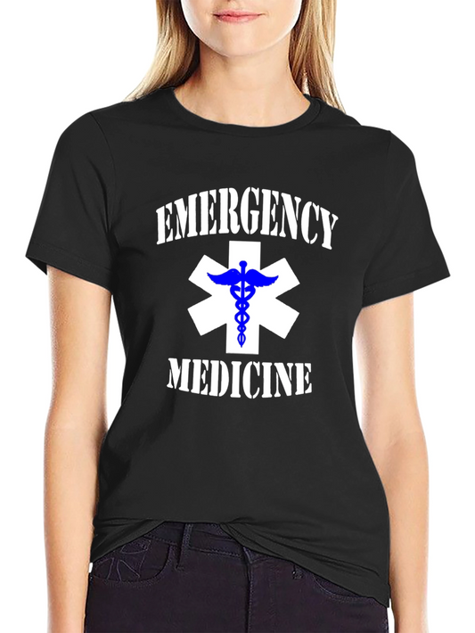 Camiseta Negra de Emergencia Médica